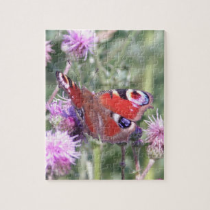 Puzzle Papillon Paon sous le soleil d'été