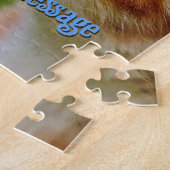 Puzzle Papillon rayé au petit chat orange (Côté)