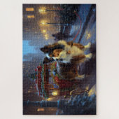 Puzzle Papillon Saison des Fêtes de Noël (Vertical)