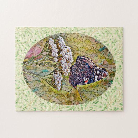 Puzzle Papillon Style Verre Trait (Horizontal)