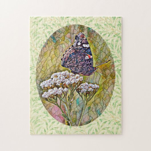 Puzzle Papillon Style Verre Trait (Vertical)