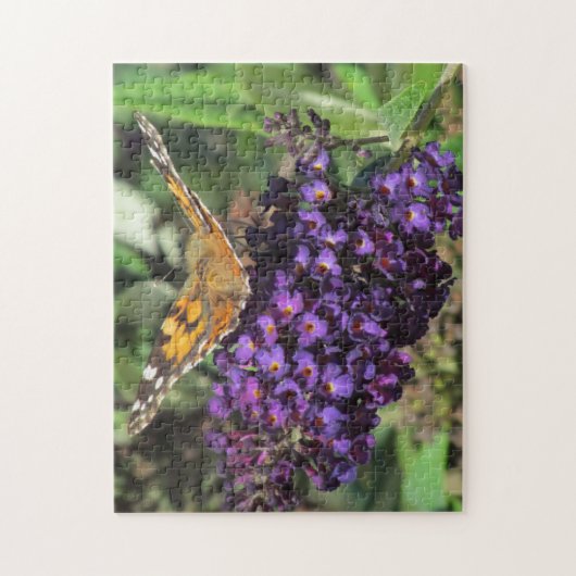Puzzle - Papillon sur Fleur violette (Vertical)