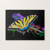 Puzzle papillon Swallowtail stylisé (Horizontal)