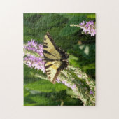 Puzzle Papillon Swallowtail sur Fleurs sauvages pourpres (Vertical)