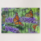 Puzzle papillon traduit en 20 langues. (Horizontal)