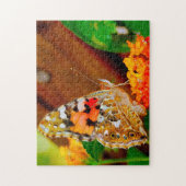Puzzle Papillon Vanessa Cardui. (Vertical)