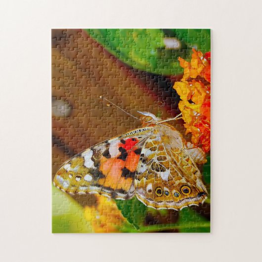 Puzzle Papillon Vanessa Cardui. (Vertical)