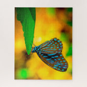 Puzzle Papillon Zèbre à Points. (Vertical)