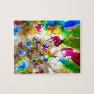 Puzzle Papillons Abstraits