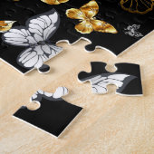 Puzzle Papillons blancs et dorés (Côté)
