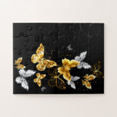Puzzle Papillons blancs et dorés (Horizontal)