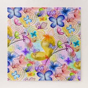 Puzzle Papillons colorés Volant - Printemps - Dessin