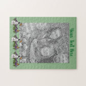 Puzzle Papillons de chiot dalmate Modèle de cadre photo (Horizontal)