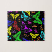 Puzzle Papillons de couleur arc-en-ciel volant (Horizontal)