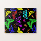 Puzzle Papillons de couleur arc-en-ciel volant (Horizontal)