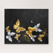 Puzzle Papillons d'or et de blanc (Horizontal)