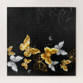 Puzzle Papillons d'or et de blanc (Horizontal)