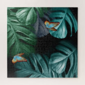 Puzzle Papillons du Paradis Tropical Turquoise Splash (Horizontal)