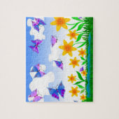 Puzzle Papillons et fleurs (Vertical)