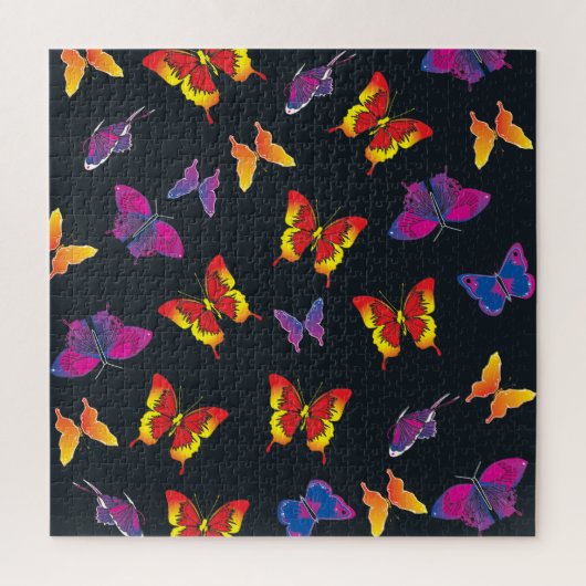 Puzzle Papillons multicolores (Vertical)