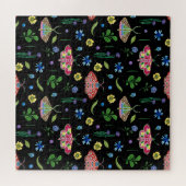 Puzzle Papillons multicolores : Motif transparent (Horizontal)