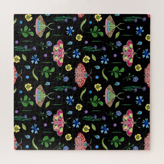 Puzzle Papillons multicolores : Motif transparent (Horizontal)