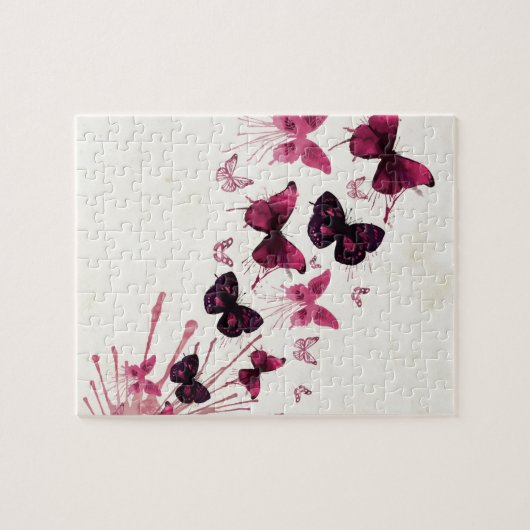 Puzzle Papillons pour aquarelle colorés (Horizontal)