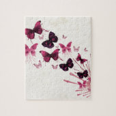 Puzzle Papillons pour aquarelle colorés (Vertical)