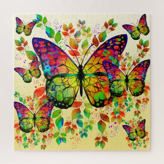 PUZZLE PAPILLONS PRINTANIERS NATURE COLORÉE (Vertical)