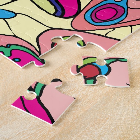 Puzzle Papillons sur les fleurs Vue pré (Côté)