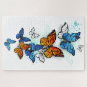 Puzzle Papillons volants Morpho et Monarch (Horizontal)