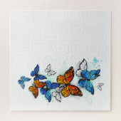 Puzzle Papillons volants Morpho et Monarch (Horizontal)