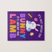 PUZZLE PÂQUES" IL NE S'AGIT PAS DU BUNNY" PERSONNALISÉ JI (Horizontal)