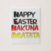 Puzzle Pâques joyeuses : Hakuna Matata Text Art Design (Vertical)