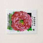 Puzzle Paquet de semences Vintage Poppy (Horizontal)