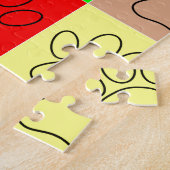 Puzzle Paquets De Chiots Mignons En Carré (Côté)