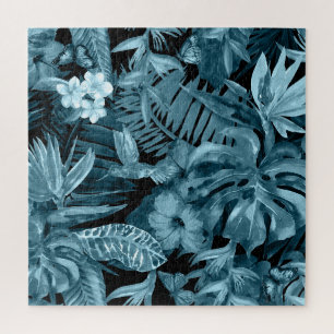 Puzzle Paradis Aquarelle Tropical: Fleur de Jungle