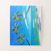 Puzzle Paradis de plage tropicale palmiers (Vertical)