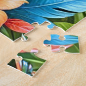 Puzzle Paradis des perroquets rouges (Côté)