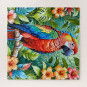 Puzzle Paradis des perroquets rouges (Horizontal)