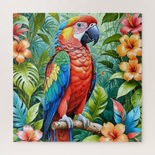 Puzzle Paradis des perroquets rouges