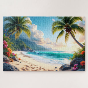 Puzzle Paradis tropical de plage à Sunrise