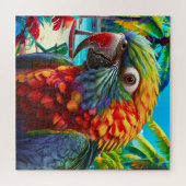 Puzzle Paradis vibrant des perroquets (Horizontal)