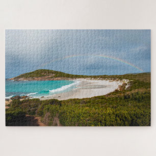 Puzzle Paradise Beach Bay avec arc-en-ciel, 1014 pièces