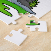 Puzzle Parapluie de pluie de phoque (Côté)