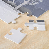 Puzzle Parapluie Rouge À Paris Couple Valentines (Côté)