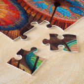 Puzzle Parapluies en papier vibrant (Côté)