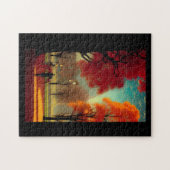 Puzzle Parc à l'automne feuilles d'orange doré (Horizontal)