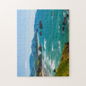 Puzzle Parc d'État d'Ecola, Oregon. Panorama de Crescent (Vertical)