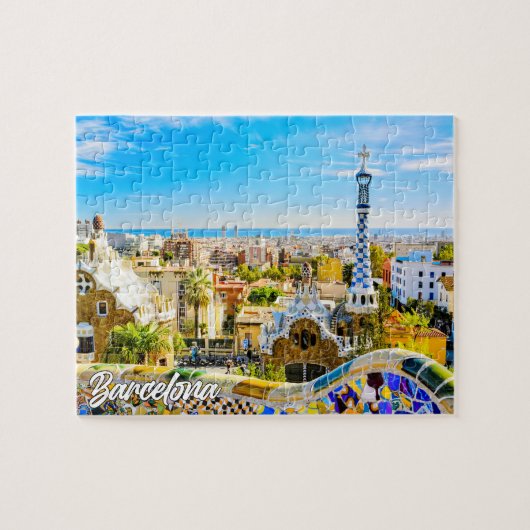 Puzzle Parc Güell, Barcelone, Espagne (Horizontal)